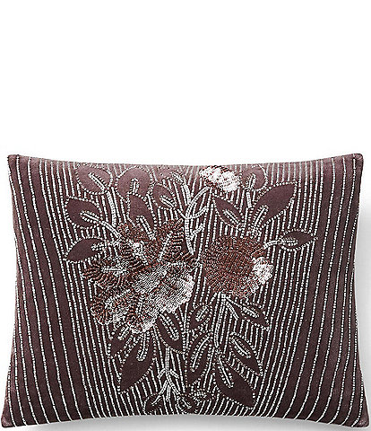 Ralph Lauren Avery Collection Barkin Reversible Velvet Throw Pillow