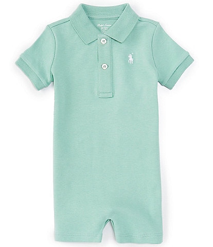 Ralph Lauren Baby Boys 3-12 Months Short-Sleeve Interlock Shortall