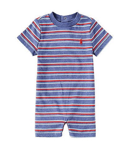 Ralph Lauren Baby Boys 3-12 Months Short-Sleeve Striped Jersey Shortall