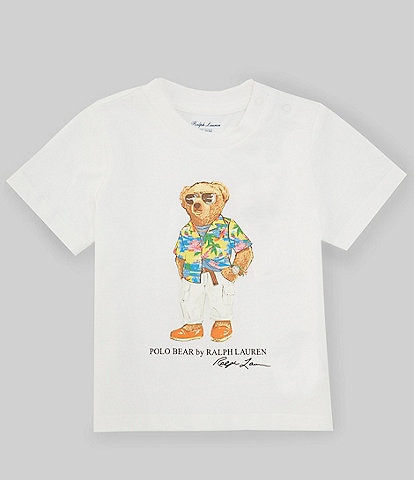 Ralph Lauren Baby Boys 3-14 Months Short Sleeve Polo Bear Jersey T-Shirt