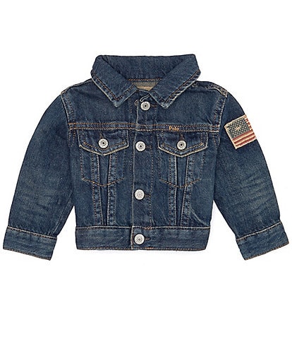 Ralph Lauren Baby Boys 3-24 Months Long Sleeve Faded Denim Jacket