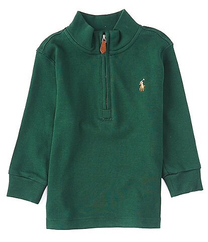 Ralph Lauren Baby Boys 3-24 Months Long-Sleeve Interlock Quarter-Zip Pullover