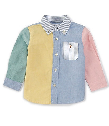 Ralph Lauren Baby Boys 3-24 Months Long Sleeve Oxford Fun Shirt