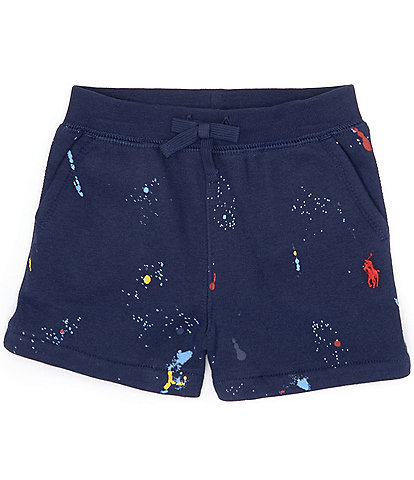 Ralph Lauren Baby Boys 3-24 Months Paint Splatter Fleece Shorts