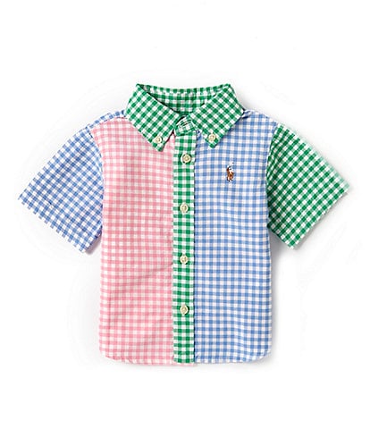 Ralph Lauren Baby Boys 3-24 Months Short-Sleeve Gingham Oxford Fun Shirt