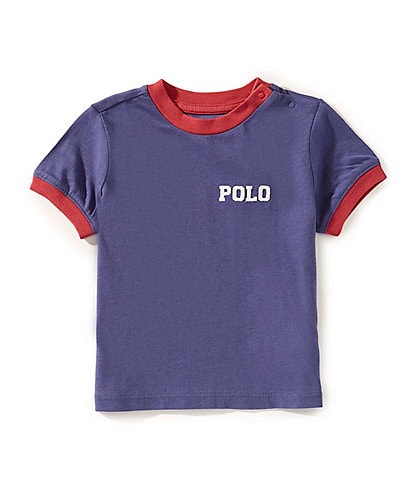 Ralph Lauren Baby Boys Short-Sleeve Logo Jersey Ringer T-Shirt