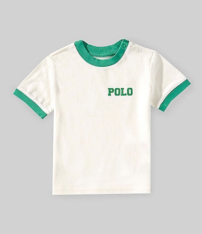 Ralph Lauren Baby Boys 3-24 Months Short-Sleeve Logo Jersey Ringer T-Shirt