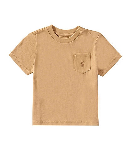 Ralph Lauren Baby Boys Short Sleeve Pocket Jersey T-Shirt