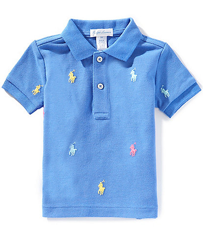 Ralph Lauren Baby Boys 3-24 Months Short Sleeve Polo Pony Mesh Polo Shirt