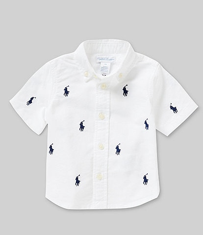 Ralph Lauren Baby Boys 3-24 Months Short-Sleeve Polo Pony Oxford Shirt