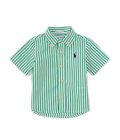 Ralph Lauren Baby Boys 3-24 Months Short-Sleeve Stripe Woven Shirt