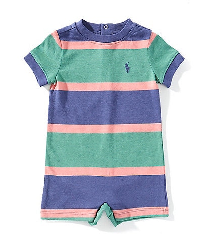 Ralph Lauren Baby Boys Short-Sleeve Striped Jersey Shortall