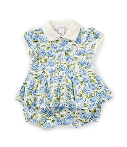 Ralph Lauren Baby Girls 3-24 Months Short-Sleeve Floral Mesh Skirted Romper