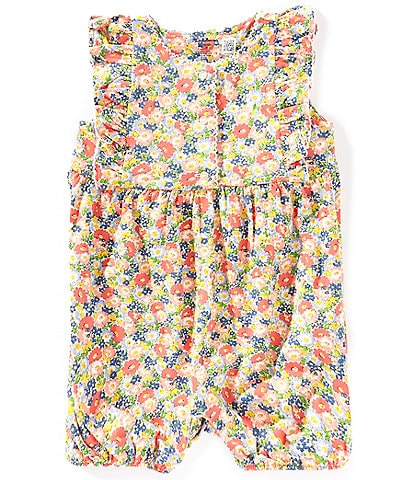 Ralph Lauren Baby Girls 3-24 Months Sleeveless Floral Jersey Bubble Romper