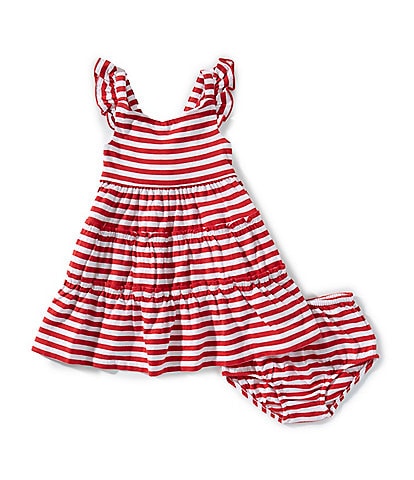 Ralph Lauren Baby Girls 3-24 Months Sleeveless Nautical-Striped Jersey Fit-And-Flare Dress