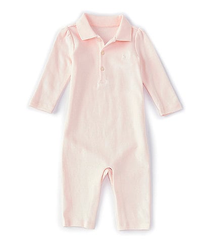 Ralph Lauren Baby Girls Newborn-12 Months Long-Sleeve Polo Coverall