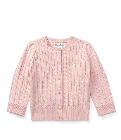Ralph Lauren Childrenswear Baby Girls 3-24 Months Mini Cable-Knit Cardigan