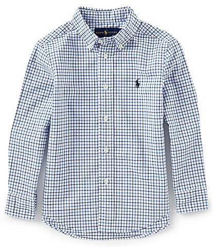 Polo Ralph Lauren Little Boys 2T-7 Long-Sleeve Plaid Poplin Shirt