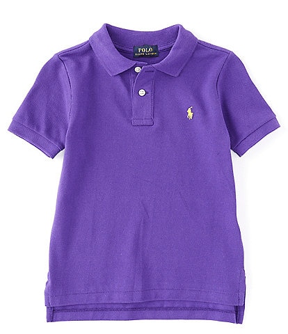 Polo Ralph Lauren Little Boys 2T-7 Short Sleeve Collegiate Mesh Polo Shirt