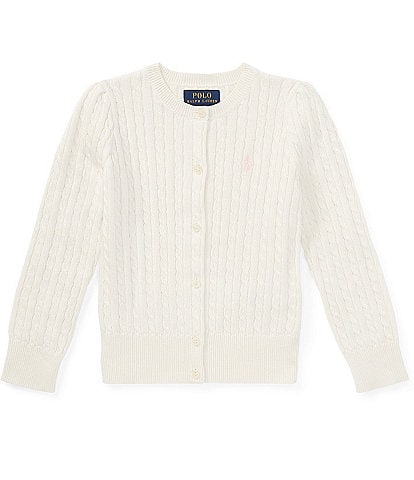 Polo Ralph Lauren Childrenswear Little Girls 2T-6X Cable-Knit Cardigan Sweater