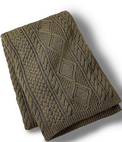 Ralph Lauren Palazzo Collection OEKO-TEX® Henwick Cable Knit Throw