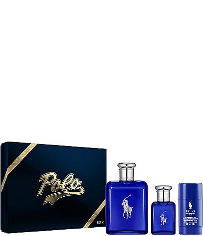 Ralph Lauren Polo Blue Eau de Toilette 3-Piece Men's Fragrance Gift Set
