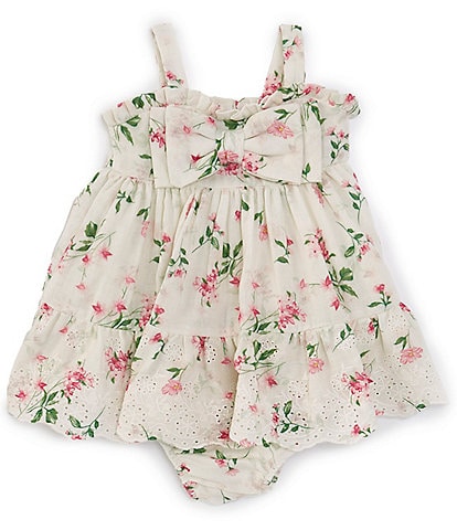 Rare Editions Baby Girls 3-24 Months Sleeveless Floral-Print Fit & Flare Dress