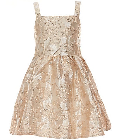 Rare Editions Big Girls 7-16 Sleeveless Brocade Fit-And-Flare Dress