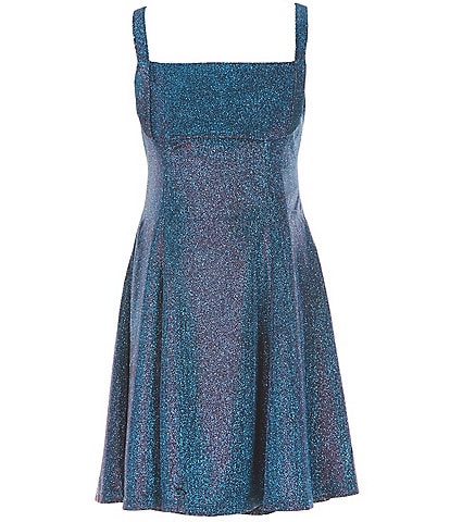 Rare Editions Big Girls 7-16 Sleeveless Metallic Empire-Waist Dress
