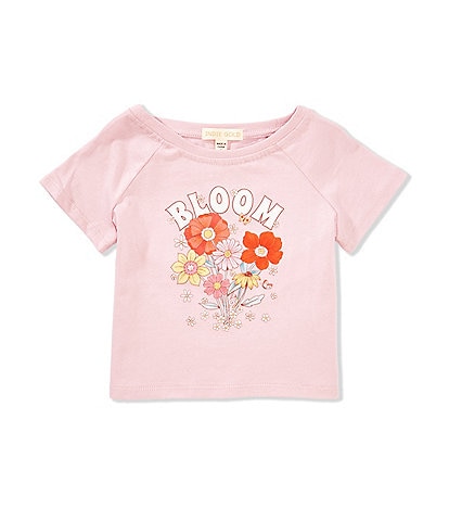 Indie Gold Little Girls 2T-6X Raglan-Sleeve Bloom T-Shirt