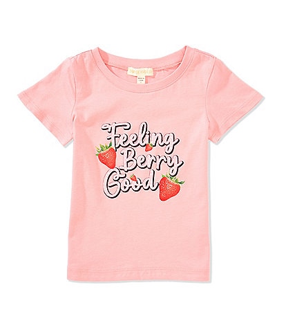 Indie Gold Little Girls 2T-6X Short Sleeve Berry Good Graphic T-Shirt