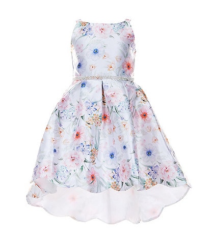 Rare Editions Little Girls 2T-6X Sleeveless Floral-Printed Mikado Fit & Flare Dress