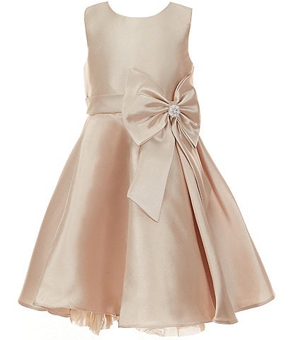 Rare Editions Little Girls 2T-6X Sleeveless Pleated Mikado Fit-And-Flare Dress