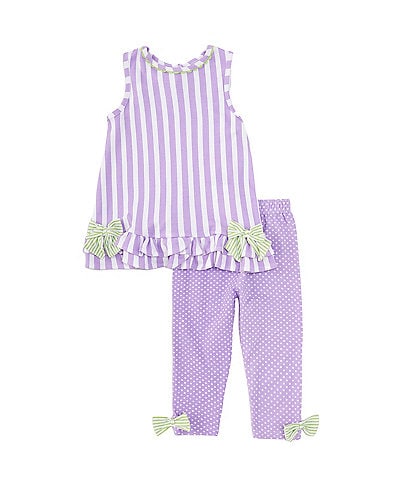 Bonnie Jean Little Girls 2T-6X Short Bell Sleeve Knit Bunny Top