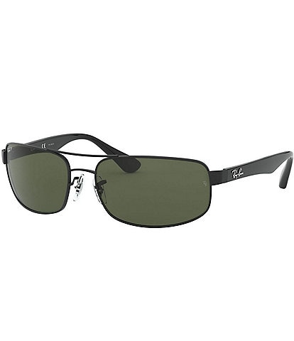 Ray-Ban Men's 0RB3445 61mm Rectangle Polarized Sunglasses