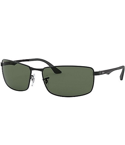 Ray-Ban Men's 0RB3498 61mm Rectangle Sunglasses
