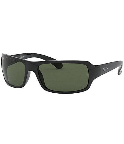 Ray-Ban Men's 0RB4075 61mm Rectangle Polarized Sunglasses
