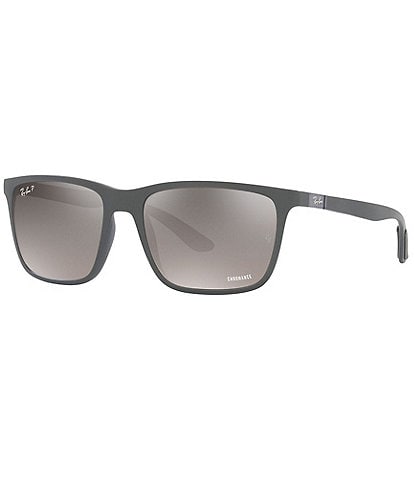 Ray-Ban Men's 59mm Mirrored Polarized Rectangle Sunglasses