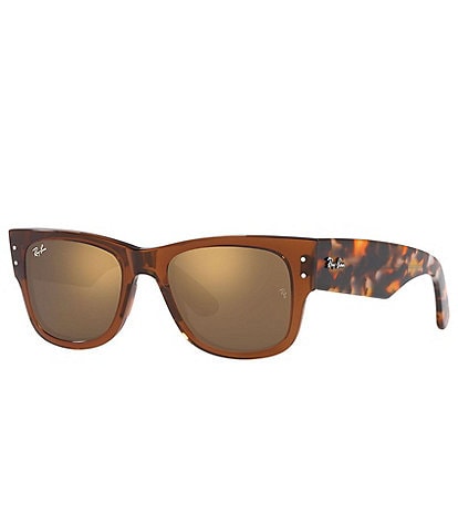 Ray-Ban Men's RB0840S 51mm Transparent Havana Square Sunglasses