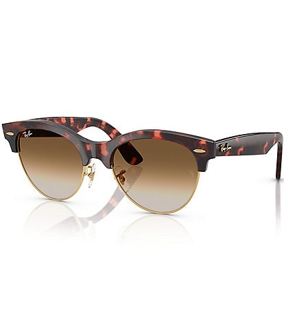 Ray-Ban Men's RB2341 Clubmaster Way Tortoise 54mm Round Sunglasses
