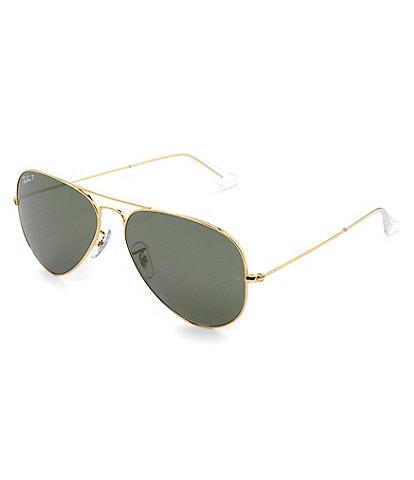 Ray-Ban Polarized Metal UV Protection Aviator Sunglasses