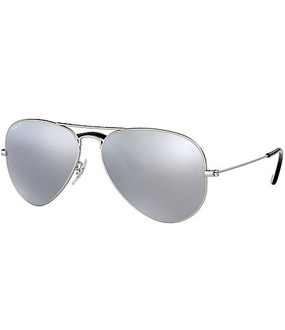Ray-Ban Unisex 0RB3025 58mm Polarized Aviator Sunglasses