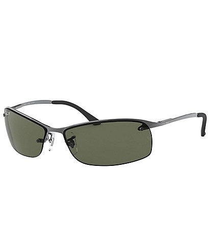 Ray-Ban Unisex 0RB3183 63mm Polarized Rectangle Sunglasses