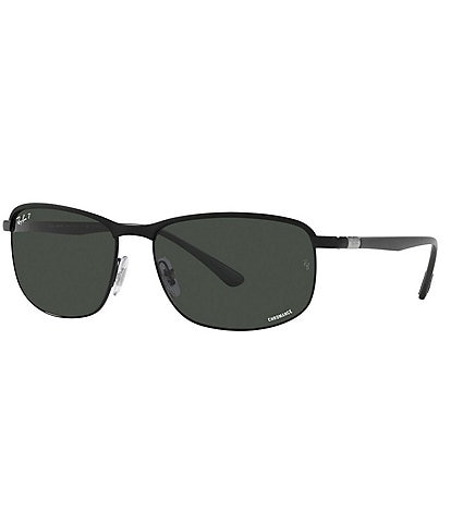 Ray-Ban Unisex 0RB3671CH 60mm Rectangle Polarized Sunglasses