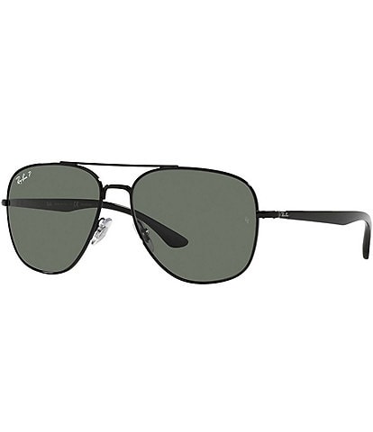 Ray-Ban Unisex 0RB3683 56mm Aviator Polarized Sunglasses
