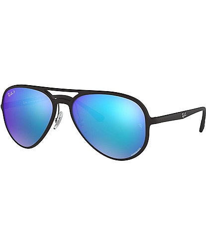 Ray-Ban Unisex 0RB4320CH 58mm Aviator Mirrored Polarized Sunglasses
