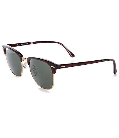 Ray-Ban Unisex Clubmaster 55mm Tortoise Sunglasses