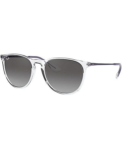Ray-Ban Unisex Erika 54mm Transparent Round Sunglasses