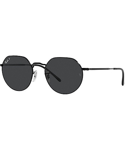 Ray-Ban Unisex Jack 55mm Round Polarized Sunglasses