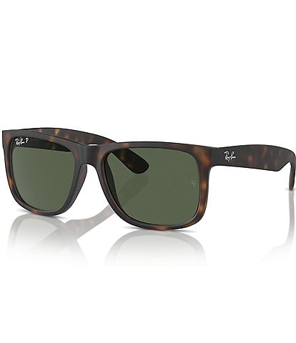 Ray-Ban Unisex Justin RB4165 55mm Havana Polarized Rectangle Sunglasses